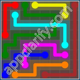 Flow Free: Bridges 8x8 Mania Pack Level 43 Solutions