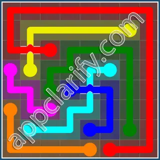 Flow Free: Bridges 8x8 Mania Pack Level 46 Solutions