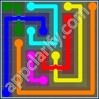 Flow Free: Bridges 8x8 Mania Pack Level 47 Solutions