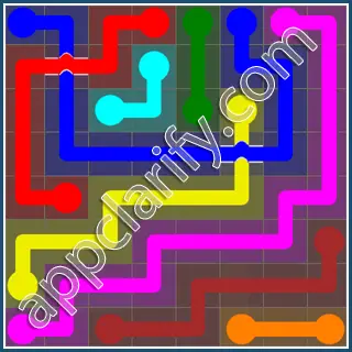 Flow Free: Bridges 8x8 Mania Pack Level 48 Solutions