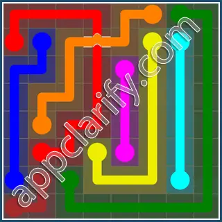 Flow Free: Bridges 8x8 Mania Pack Level 49 Solutions