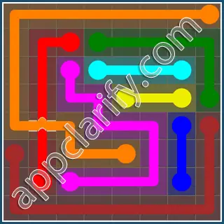 Flow Free: Bridges 8x8 Mania Pack Level 50 Solutions