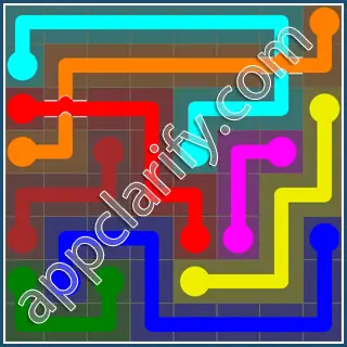 Flow Free: Bridges 8x8 Mania Pack Level 58 Solutions