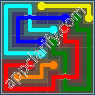 Flow Free: Bridges 8x8 Mania Pack Level 76 Solutions