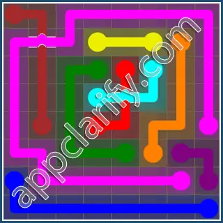 Flow Free: Bridges 8x8 Mania Pack Level 79 Solutions