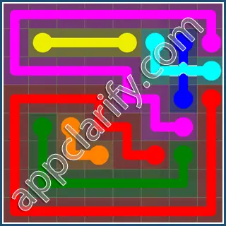 Flow Free: Bridges 8x8 Mania Pack Level 81 Solutions