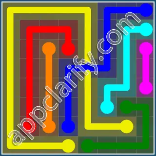 Flow Free: Bridges 8x8 Mania Pack Level 82 Solutions