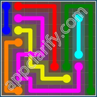 Flow Free: Bridges 8x8 Mania Pack Level 83 Solutions