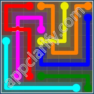 Flow Free: Bridges 8x8 Mania Pack Level 85 Solutions