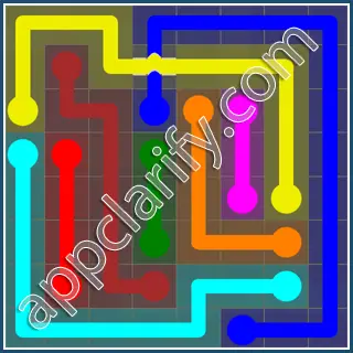 Flow Free: Bridges 8x8 Mania Pack Level 89 Solutions