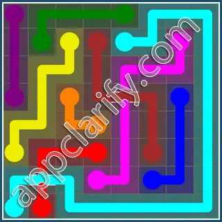 Flow Free: Bridges 8x8 Mania Pack Level 92 Solutions