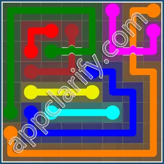 Flow Free: Bridges 8x8 Mania Pack Level 99 Solutions