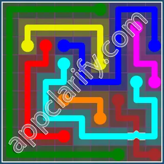 Flow Free: Bridges 9x9 Mania Pack Level 101 Solutions