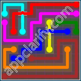 Flow Free: Bridges 9x9 Mania Pack Level 116 Solutions