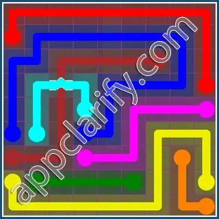 Flow Free: Bridges 9x9 Mania Pack Level 118 Solutions