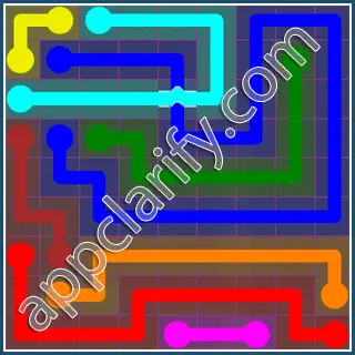 Flow Free: Bridges 9x9 Mania Pack Level 12 Solutions