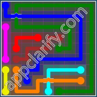 Flow Free: Bridges 9x9 Mania Pack Level 22 Solutions