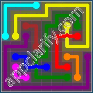 Flow Free: Bridges 9x9 Mania Pack Level 3 Solutions