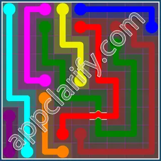 Flow Free: Bridges 9x9 Mania Pack Level 34 Solutions