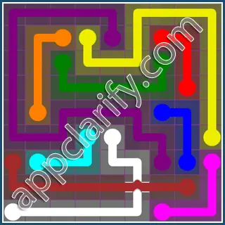 Flow Free: Bridges 9x9 Mania Pack Level 5 Solutions