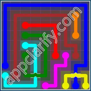 Flow Free: Bridges 9x9 Mania Pack Level 54 Solutions