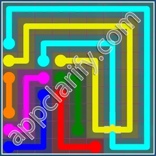 Flow Free: Bridges 9x9 Mania Pack Level 66 Solutions