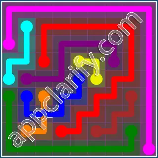 Flow Free: Bridges 9x9 Mania Pack Level 96 Solutions