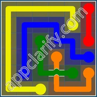 Flow Free: Bridges Blue Pack 6x6 Level 28 Solutions