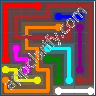 Flow Free: Bridges Blue Pack 9x9 Level 26 Solutions