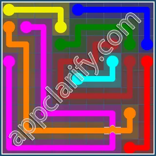 Flow Free: Bridges Blue Pack 9x9 Level 30 Solutions