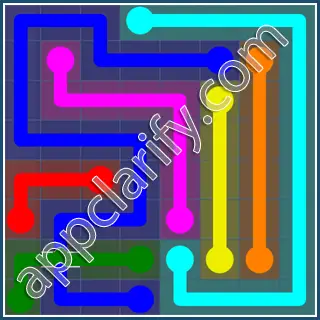 Flow Free: Bridges Challenge Pack 8x8 Level 10 Solutions