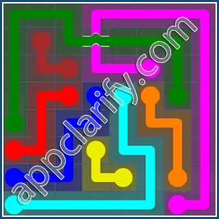 Flow Free: Bridges Challenge Pack 8x8 Level 11 Solutions