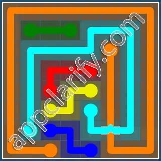 Flow Free: Bridges Challenge Pack 8x8 Level 17 Solutions