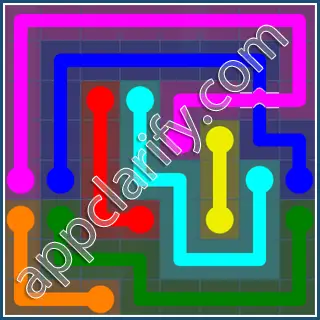 Flow Free: Bridges Challenge Pack 8x8 Level 18 Solutions