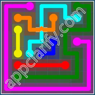 Flow Free: Bridges Challenge Pack 8x8 Level 21 Solutions