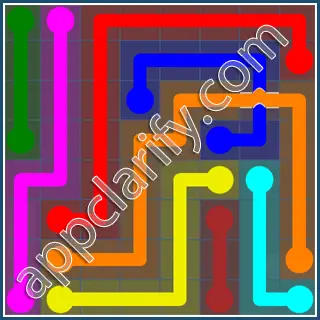 Flow Free: Bridges Challenge Pack 8x8 Level 24 Solutions