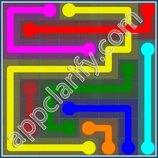 Flow Free: Bridges Challenge Pack 8x8 Level 27 Solutions