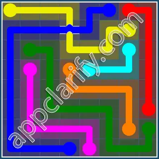 Flow Free: Bridges Challenge Pack 8x8 Level 28 Solutions