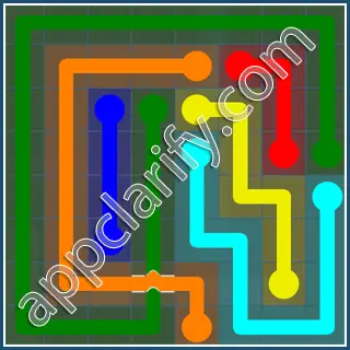 Flow Free: Bridges Challenge Pack 8x8 Level 31 Solutions