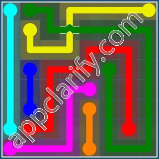 Flow Free: Bridges Challenge Pack 8x8 Level 47 Solutions