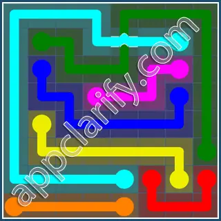 Flow Free: Bridges Challenge Pack 8x8 Level 53 Solutions