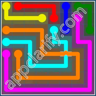 Flow Free: Bridges Challenge Pack 8x8 Level 55 Solutions