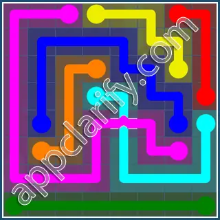 Flow Free: Bridges Challenge Pack 8x8 Level 6 Solutions