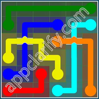 Flow Free: Bridges Classic Pack 6x6 Level 8 Solutions