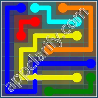 Flow Free: Bridges Interval Pack Level 103 Solutions