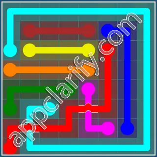 Flow Free: Bridges Interval Pack Level 123 Solutions