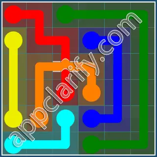 Flow Free: Bridges Interval Pack Level 13 Solutions