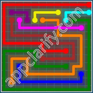 Flow Free: Bridges Interval Pack Level 140 Solutions