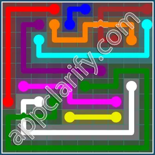 Flow Free: Bridges Interval Pack Level 15 Solutions