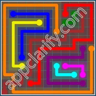 Flow Free: Bridges Interval Pack Level 35 Solutions